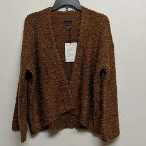 Fuzzy Brown Cardigan